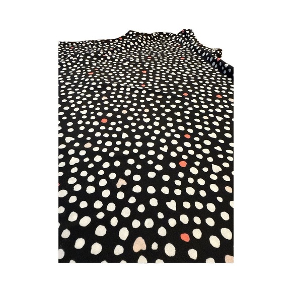 Lily Morgan Black & White Polka Dot Top Zip Front Women’s M - Picture 4 of 6